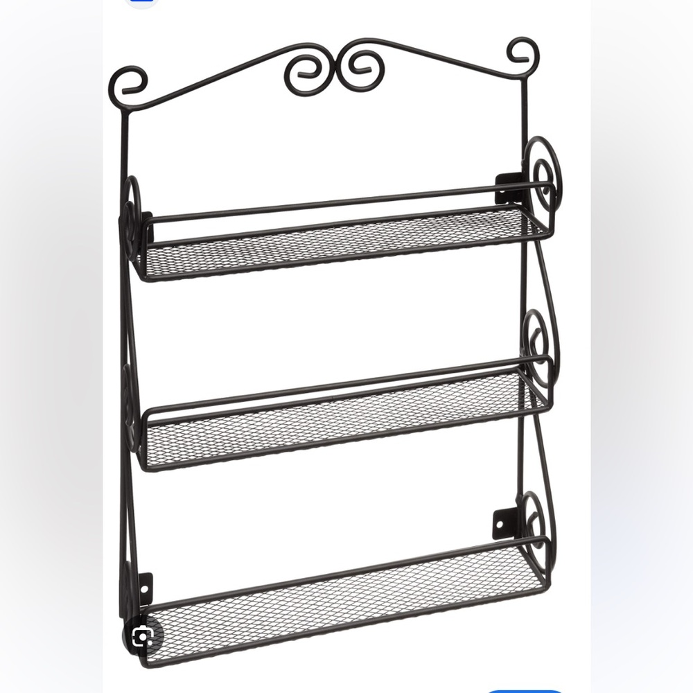 Spectrum Diversified Black Metal Wall Nailpolish Shelves!